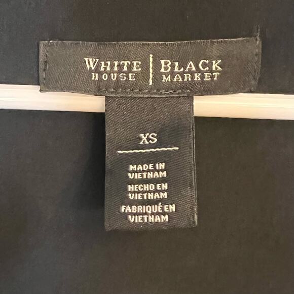 White House Black Market Black Sleeveless Studded Skirt Casual Dress Size XS - Picture 6 of 16